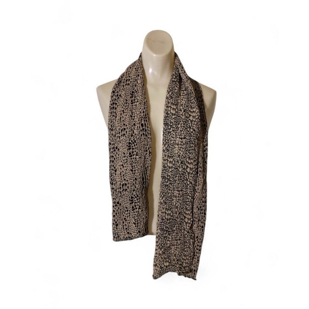 Dark Fairy Snakeskin Fall Winter Med Weight Long Scarf MobWife Missing Tag 53x11